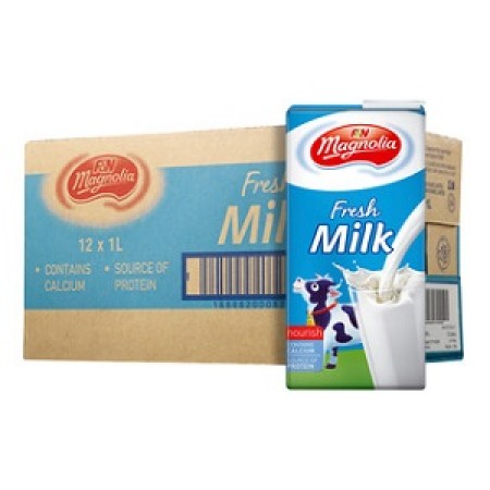 *** MAGNOLIA  UHT FRESH MILK-1LTR (1CTN-12PCS)  